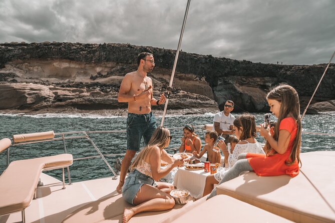 3-hour catamaran excursion along the Costa Adeje - A good fit for couples, families, and small groups