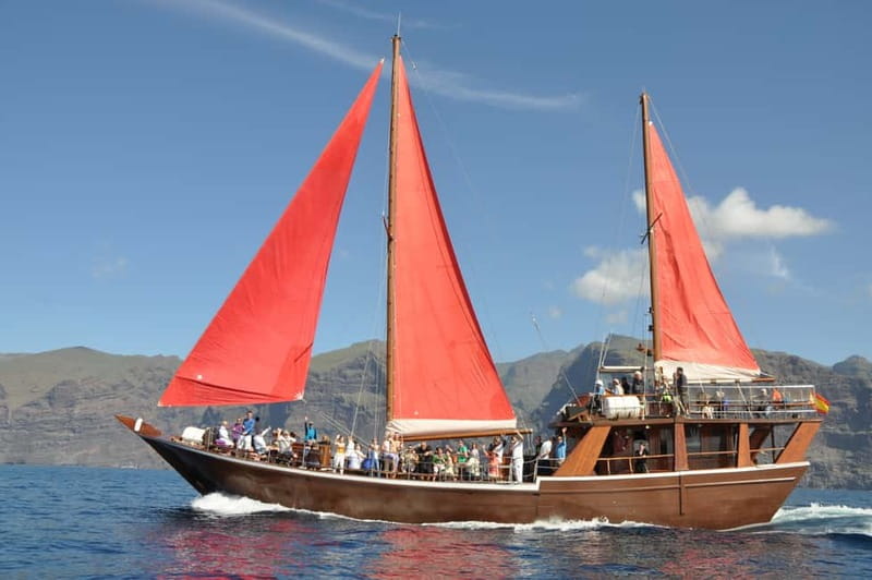 Adeje: Whale Watching Tour to Los Gigantes with lunch & swim - Sailing beneath the 600-meter cliffs of Los Gigantes