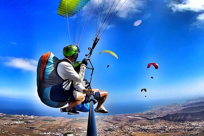 BRONZE tandem paragliding flight in South Tenerife, free pick up - Commentary, cameras, and the value of the flight