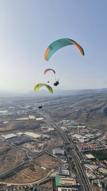 Costa Adaje: Paragliding from 1100m - Incredible landscape! - Taking off above Adeje at 1,100 meters