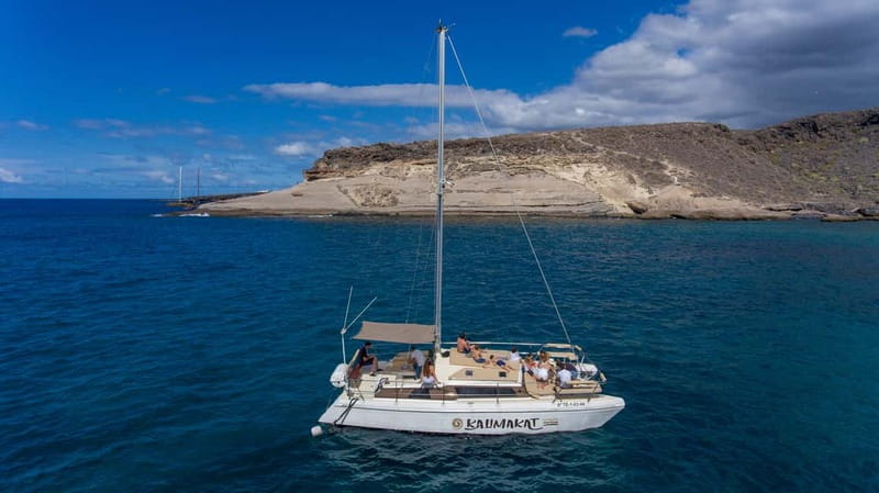 Costa Adeje: Private Catamaran Tour 22 Persons Max - Anchoring for swimming and snorkeling