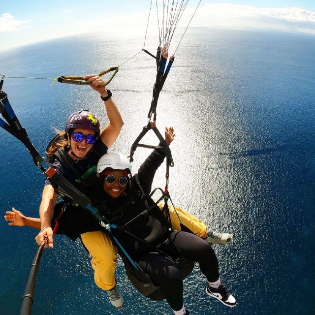Costa Adeje: Tandem Paragliding Flight with Pickup - The mountain launch and safety briefing