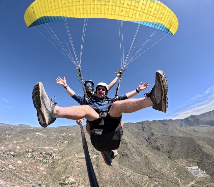 Costa Adeje: Tandem Paragliding Flight with Pickup - Takeoff: the shortest part that requires the most attention