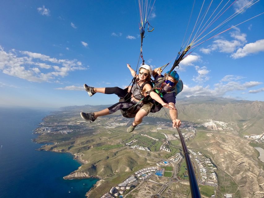 Costa Adeje: Tandem Paragliding Flight with Pickup - A landing near the beach