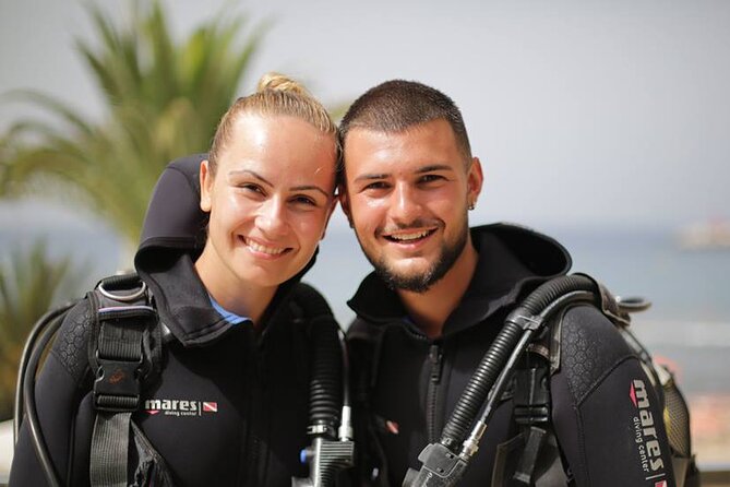 First Dive Experience in Tenerife - Entering the water beside the center