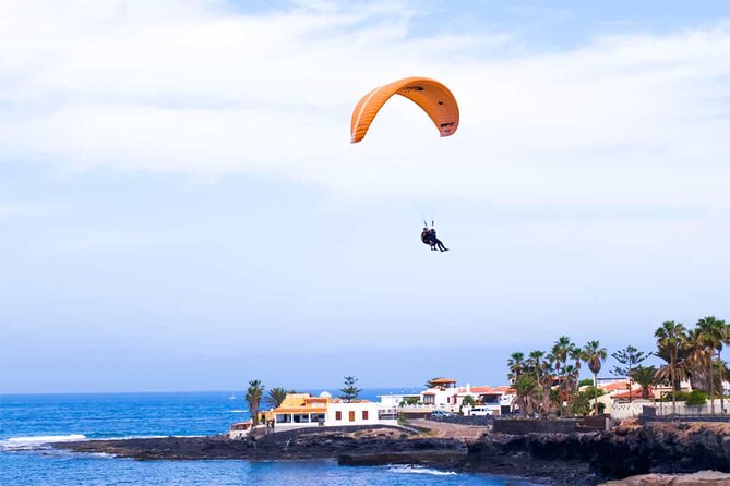 FlyTenerife Paragliding Flight - Views toward the sea and Teide