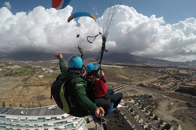 High Performance Paragliding Tandem Flight in Tenerife South - Flying above Costa Adeje instead of simply looking at it