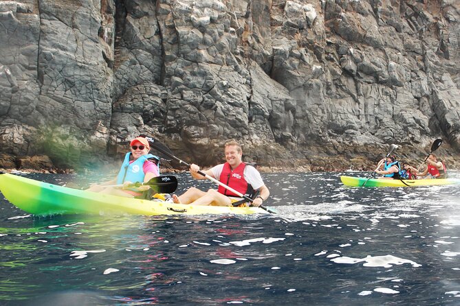 Kayak Route along the Volcanic Coast in Tenerife South with Snorkeling - Volcanic rock, caves, and the open coast