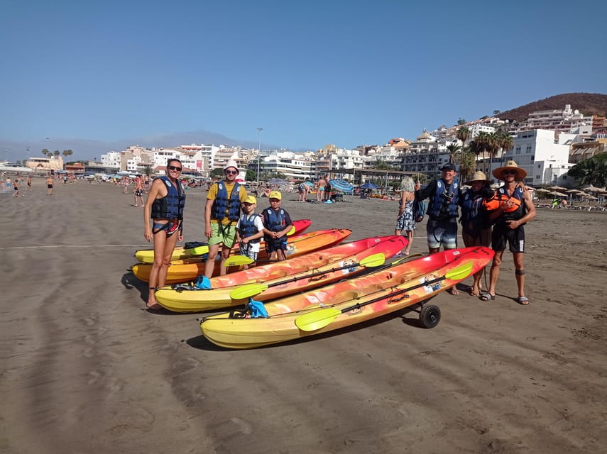 Los Cristianos: Kayak & Snorkel Tour with turtles and photos included - Guaza Mountain and the search for marine life