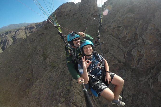 Paragliding Tandem Flight over Costa Adeje with FREE pick up!!! - The scenery: ravines, mountain, and ocean