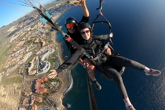 Private Paragliding Flight Experience in Tenerife - The briefing, helmet, and harness