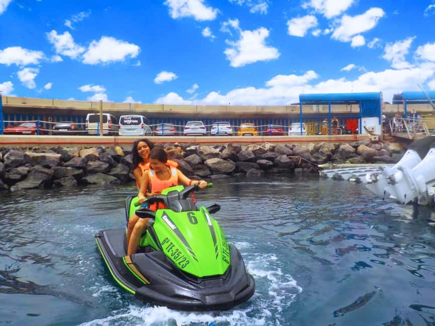 Puerto Colón: Kawasaki Jet Ski Tour Along Tenerife's Coast - Why the support boat matters