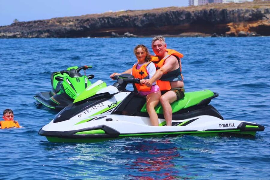 Puerto Colón: Kawasaki Jet Ski Tour Along Tenerife's Coast - The guides and the small-group feel