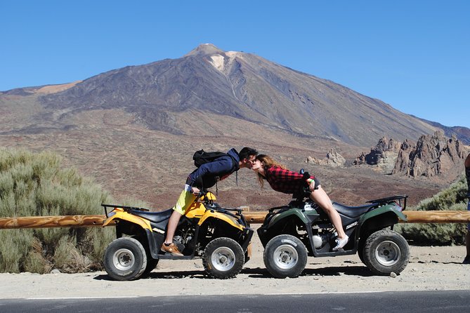 Quad Tour Volcano Teide By Day in Teide National Park - Riding from southern Tenerife toward Mount Teide