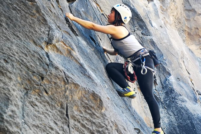 Rock climbing in natural space. - The guide and the value of personal instruction