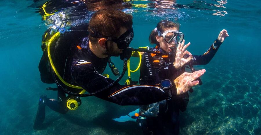 Santa Cruz de Tenerife: Beginner's Diving & Introduction - Entering the sea across from the center