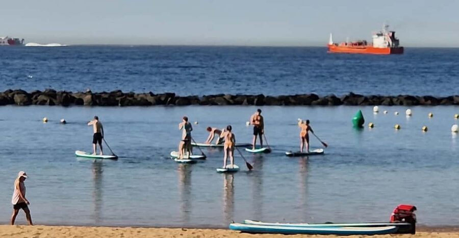 Santa Cruz de Tenerife: Las Teresitas Stand Up Paddle Course - About an Hour to Practice Along the Beach