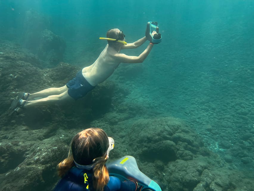 Scooter fun snorcel tour in turtle area - What the water time is really like