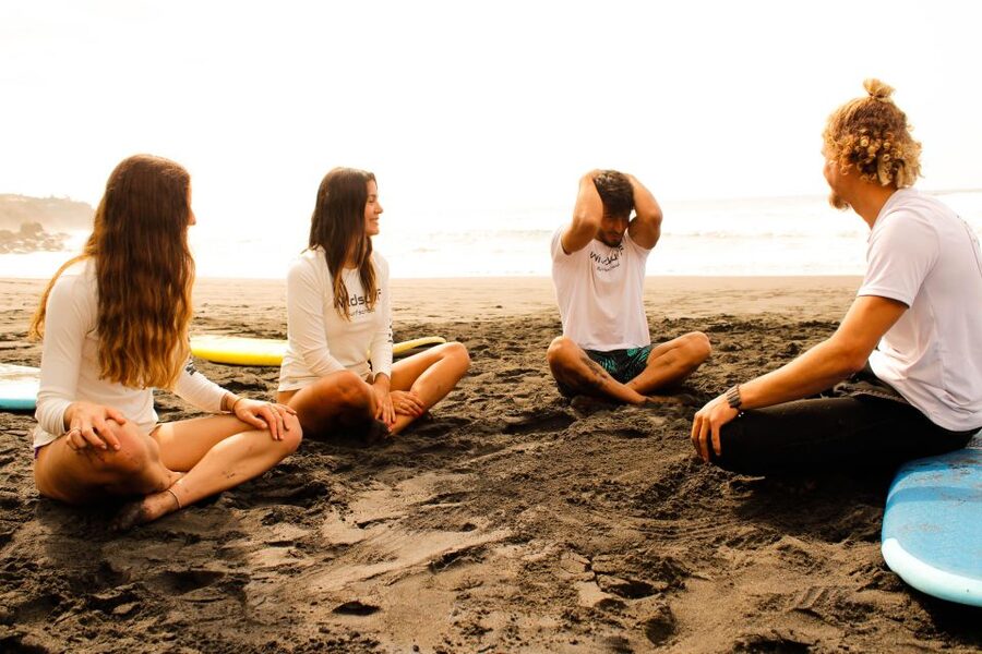 Surf class in Tenerife South - Family, couple, and individual lessons