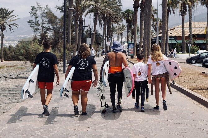 Surfing lessons in Las Americas - About 1.5 hours of board practice