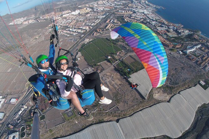 Tandem Paragliding Flight in Costa Adeje from 1100m - Landing at La Enramada beach