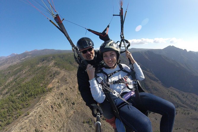 Tandem Paragliding Flight over Tenerife - Taking off above Tenerife at Taucho