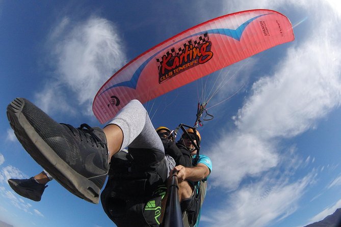 Tandem paragliding in Tenerife - The media options deserve a clear question