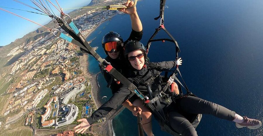 Tenerife: Beginner Paragliding Experience with Transfer - The view from the southern coast
