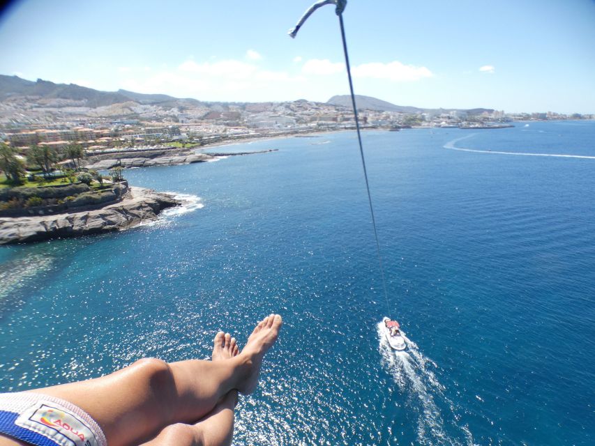 Tenerife Costa Adeje Parasailing - The 10-minute flight and the view below