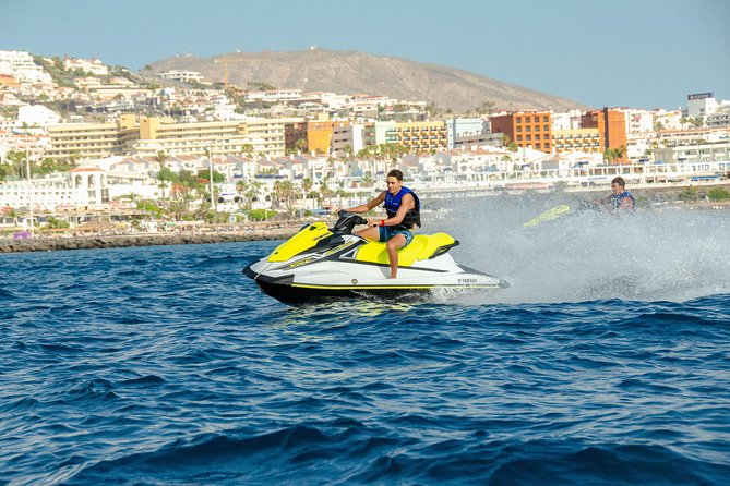 Tenerife Double Jet Ski Safari 40 Minute Guided Tour - Riding toward Playa San Juan