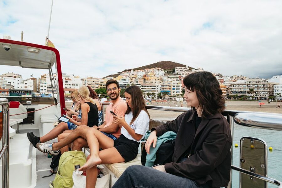 Tenerife: Eco-Yacht Whale and Dolphin Watching and Swimming - The first 30 minutes at sea