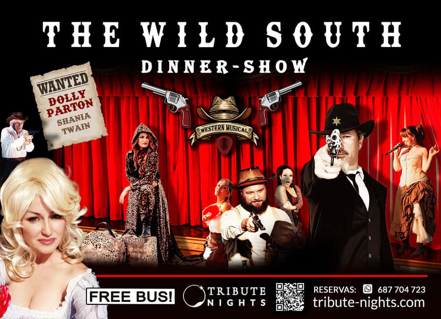 Tenerife : Musical show "the wild south" with dinner and transfer - A country music night in Tenerife