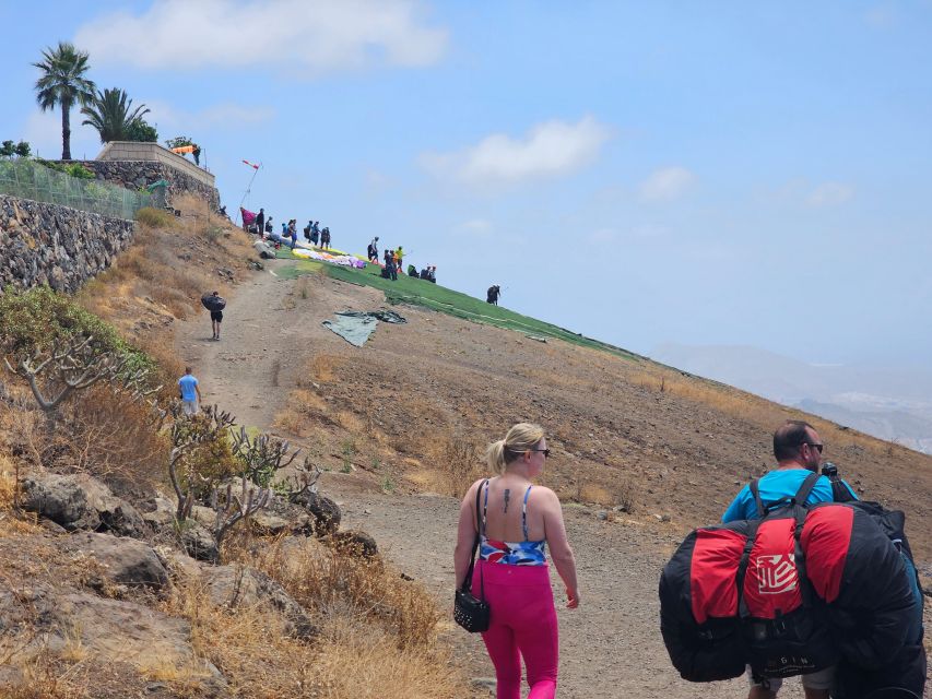 Tenerife: Paragliding with National Champion Paraglider - From hotel lobby to the Adeje launch site