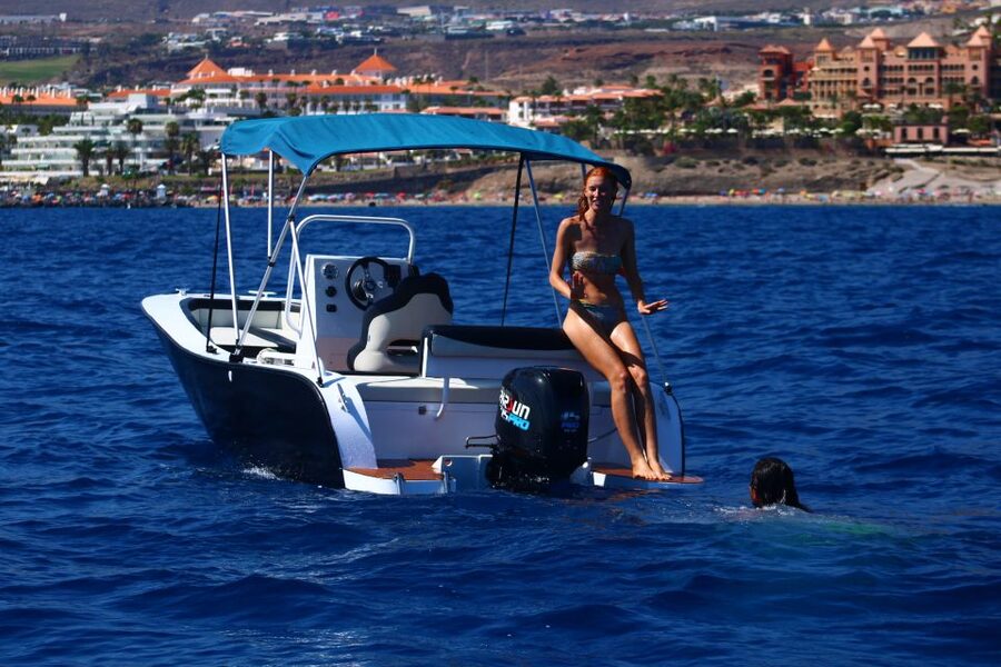 Tenerife: Rent a Boat with No License, Self Drive - Swimming and snorkeling off Tenerife