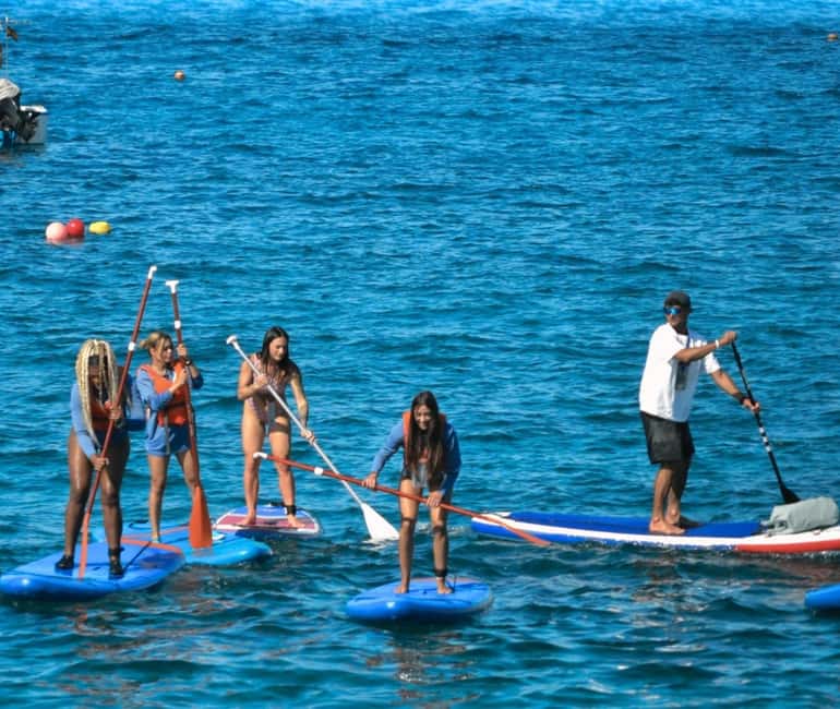 TENERIFE SUR: Paddleboarding tour and SNORKEL - Reaching coves and beaches from the water