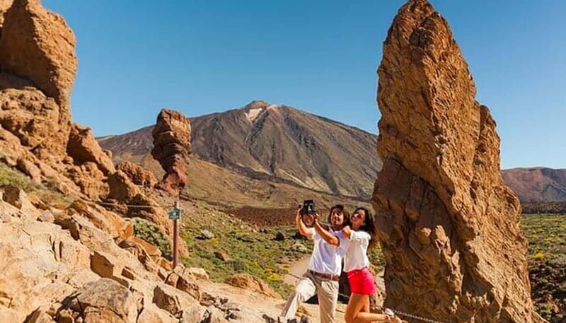 Tenerife: Teide, Icod de los Vinos & Garachico Full Day Tour - Teide National Park: volcanic scenery from the bus