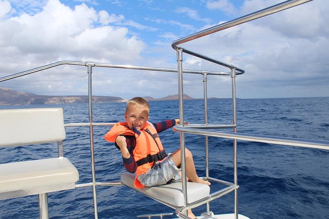 Whale and Dolphin Watching Catamaran with Transfer and Buffet - Searching for whales and dolphins off Tenerife